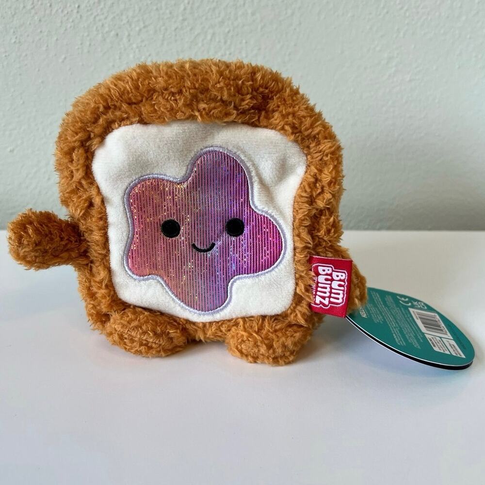 BumBumz Toast with Rainbow Jam Timothy 5" BreakfastBumz Plush Stuffed Toy